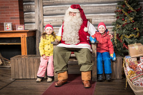 At Santa's home