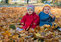 Dia and Viki enjoy the last sunny autumn days